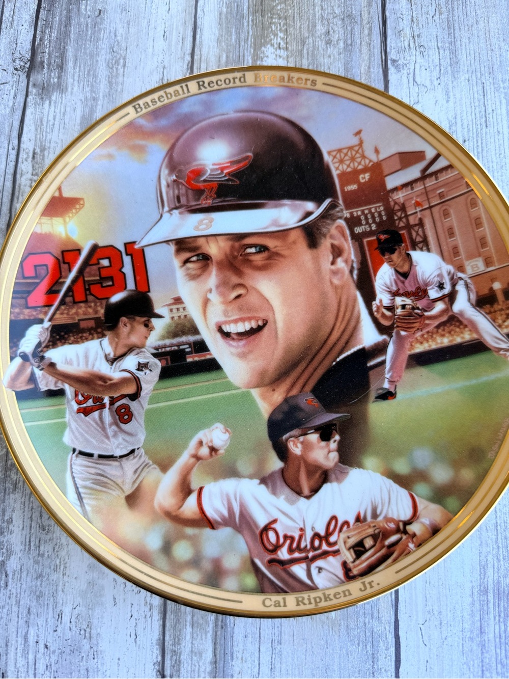 Cal Ripken Jr. Commemorative Baseball Plate - Orioles